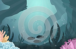 Fish Marine Animals Coral Reef Underwater Sea Ocean Illustration