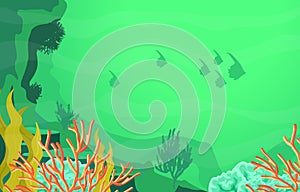 Fish Marine Animals Coral Reef Underwater Sea Ocean Illustration