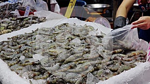 Fish market in Thailand Southeast Asia