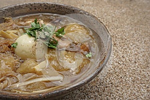 Fish maw in chicken broth