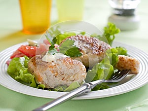 Fish or meat rissole