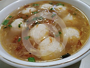 fish meatballs at pempek palembang stallÃ¯Â¿Â¼ photo