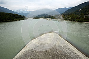 Fish Mouthâ€šWater-Dividing Dam of Dujiangyan, Sichuan, China