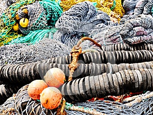 Fish Nets, Floats and Buoys