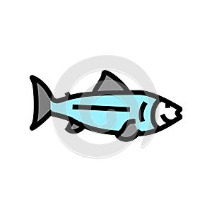 fish ocean color icon vector illustration