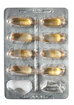 Fish oil capsules