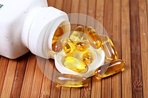 Fish oil capsules