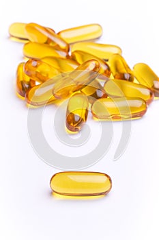 Fish oil health capsules