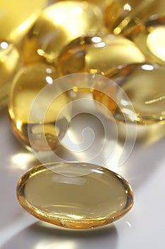 Fish oil health capsules