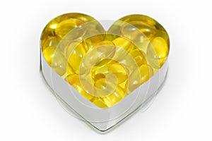 Fish oil on heart