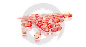 Fish oil omega 3 gel capsules