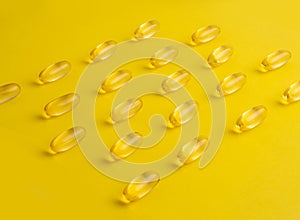 Fish oil omega 3 gel capsules