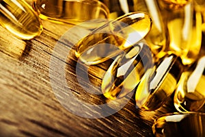 Fish oil omega 3 gel capsules