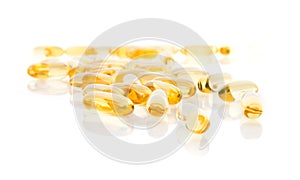 Fish oil omega 3 gel capsules