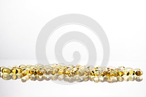 Fish oil supplement capsules