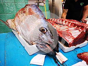 Fish in open seamarket