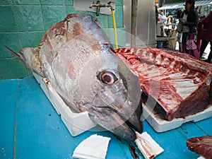 Fish in open seamarket