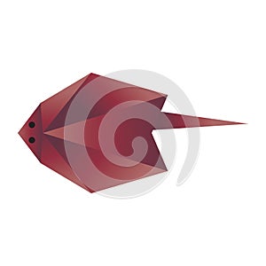 fish origami. Vector illustration decorative design