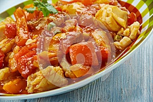 Fish paprikash