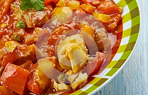 Fish paprikash