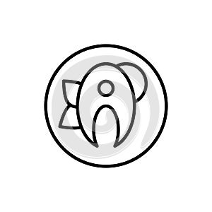 Fish, plate icon. Simple line, outline vector elements of public catering icons for ui and ux, website or mobile application