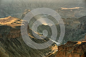 Fish River Canyon in sunset light