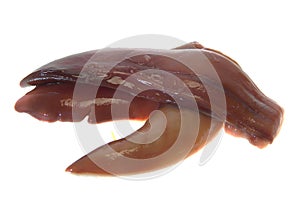 Fish roe isolated on white background