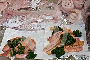 Fish and roe for sale