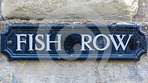 Fish Row name sign
