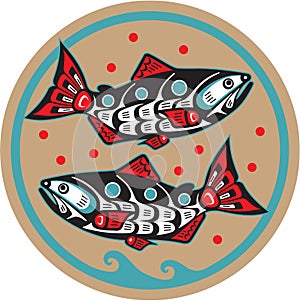 Fish - Salmon - Native American Style photo