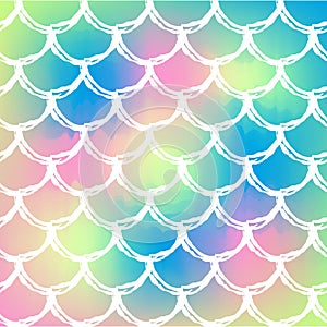 Fish scale and mermaid background