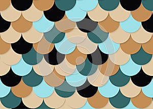 Fish scale pattern, abstract stock vector, color texture, bright colour,