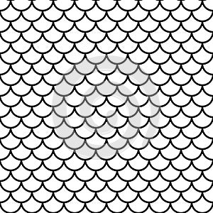 Fish scale seamless pattern, asian background