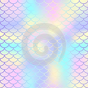 Fish scale texture pattern. Magic mermaid tail background.