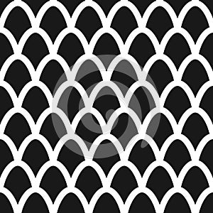 Fish scales seamless pattern. Mermaid tail background
