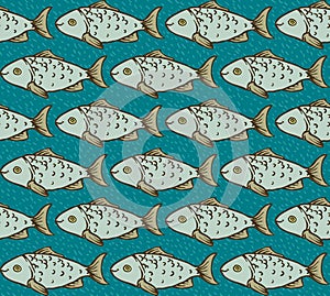 Fish Seamless Pattern