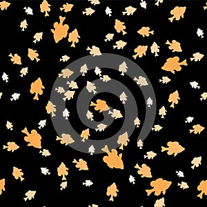Fish seamless pattern. Vector color image background.