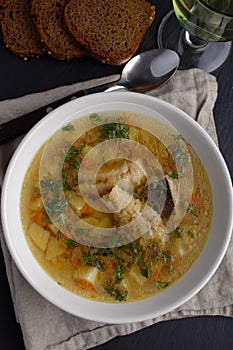 Fish soup with burbot