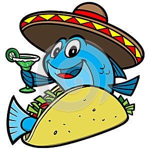 Fish Taco Cartoon