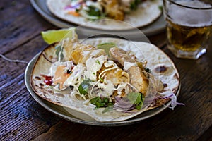 Fish tacos with cabbage slow