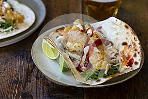 Fish tacos with cabbage slow