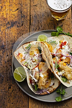 Fish tacos with cabbage slow