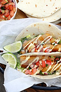 Fish Tacos with Lime
