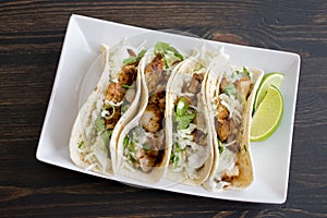 Fish Tacos with Lime Crema photo