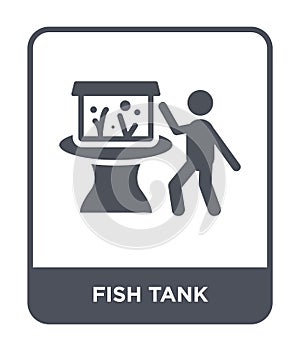 fish tank icon in trendy design style. fish tank icon isolated on white background. fish tank vector icon simple and modern flat