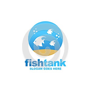 Fish tank logo design