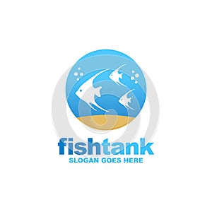 Fish tank logo design