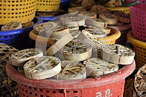 Fish Thailand Bamboo Basket Empty