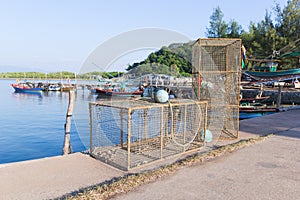 Fish trap cages for trapping aquqtic animals