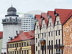 Fish village Rybnaya derevnya in the Kaliningrad .